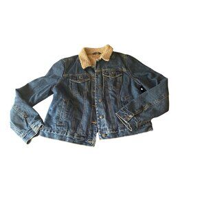 C.E. Schmidt Denim Sherpa-Lined Jacket Trucker Work Country Ranch Western